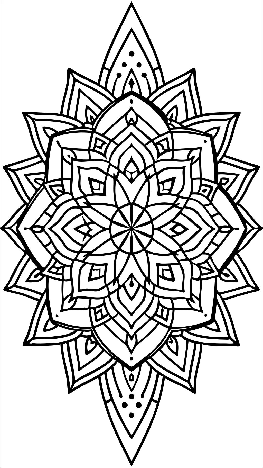 geometric coloring book pages